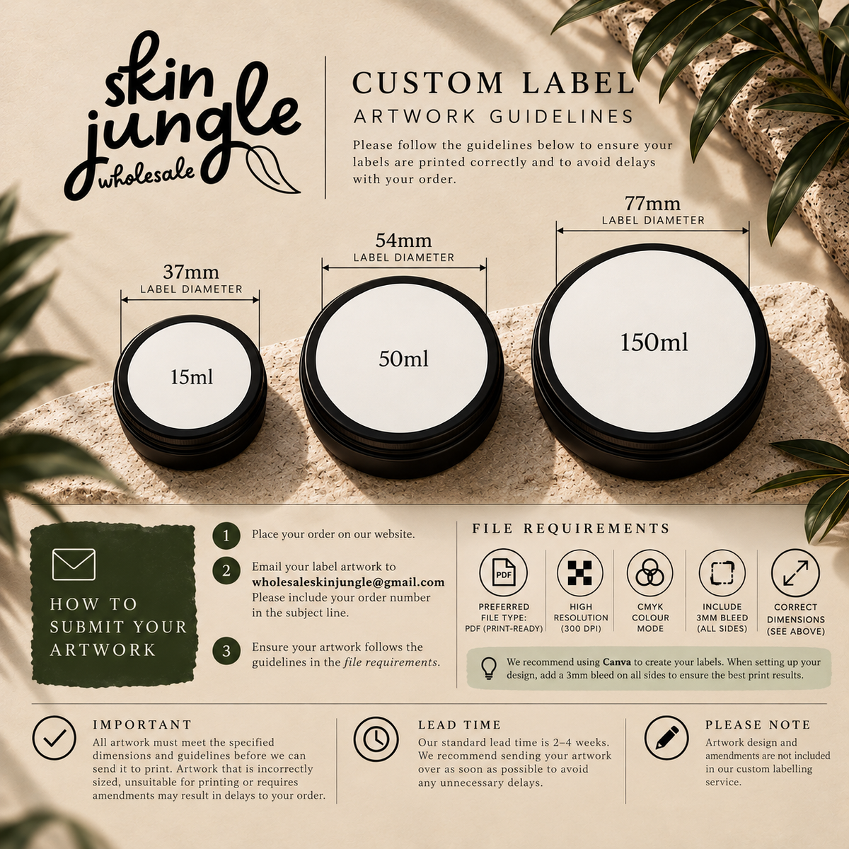 LABELLED White Label Tattoo Aftercare Balm – Hemp & Shea