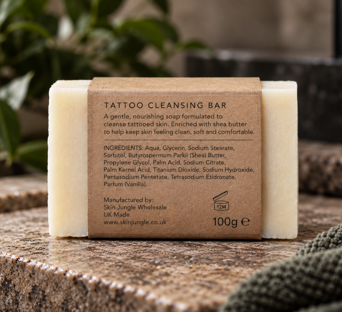White Label Tattoo Aftercare Soap Bar - Shea Butter Soap Bar